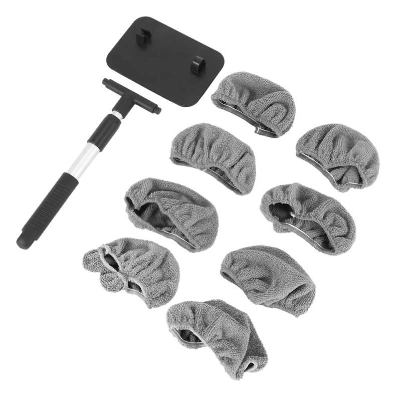 Car Window Cleaner Brush,Windshield Glass Cleaning Tool Extendable Aluminum Handle with 8Pcs Microfiber Covers
Car Window Cleaner Brush,Windshield Glass Cleaning Tool Extendable Aluminum Handle with 8Pcs Microfiber Covers