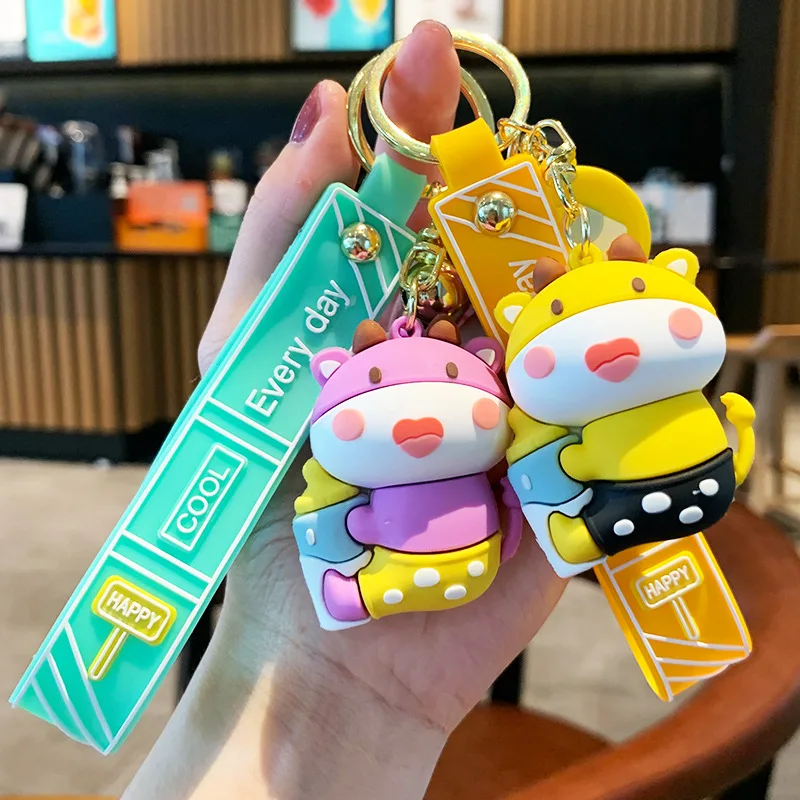 Creative Keychain Bag Pendant Keychains Women Cute Cartoon Small Gift Cows Resin Couple Fashion Jewelry Accessories
Creative Keychain Bag Pendant Keychains Women Cute Cartoon Small Gift Cows Resin Couple Fashion Jewelry Accessories
