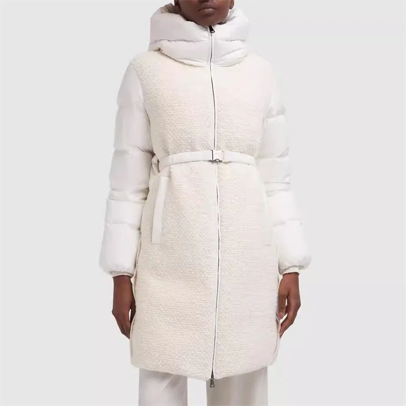 Женский твидовый пуховик с капюшоном, теплый толстый пуховик с наполнителем из 90 белых гусиных перьев, зима 2023
Женский твидовый пуховик с капюшоном, теплый толстый пуховик с наполнителем из 90 белых гусиных перьев, зима 2023