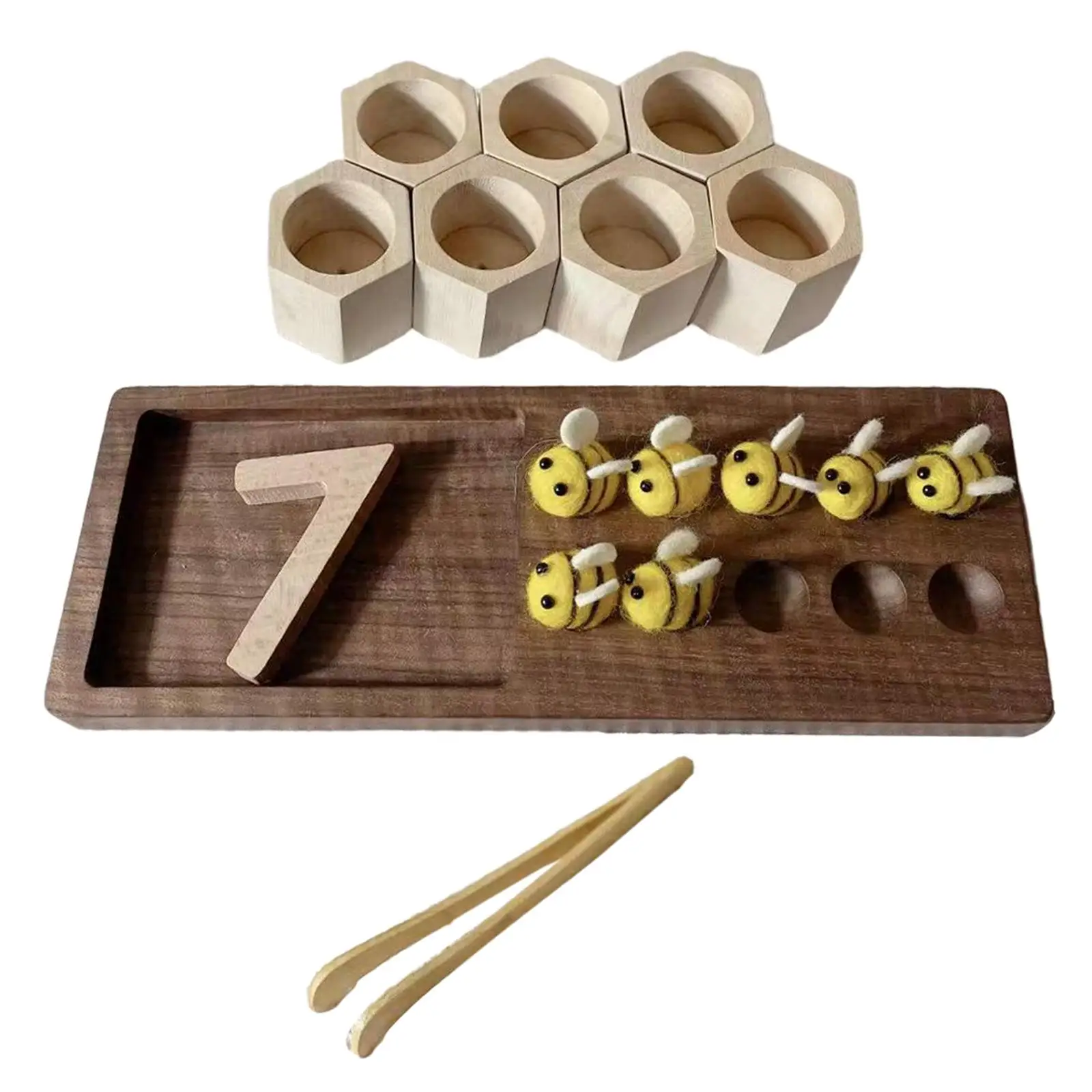 Beehive Game Wooden Color Sorting Puzzle Early Educational Toy Wooden Beehives for Infant Babies
Beehive Game Wooden Color Sorting Puzzle Early Educational Toy Wooden Beehives for Infant Babies