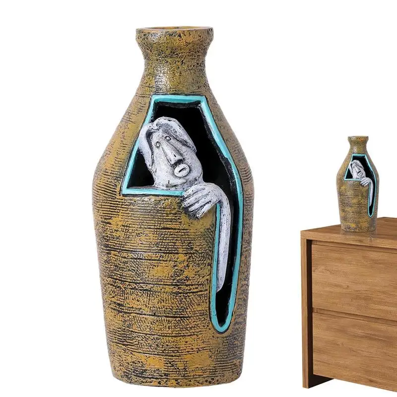 Resin Vase Small Unique Resin Crafts Flower Vases artificial plants vase for Table Centerpiece dinning room Home Decoration
Resin Vase Small Unique Resin Crafts Flower Vases artificial plants vase for Table Centerpiece dinning room Home Decoration