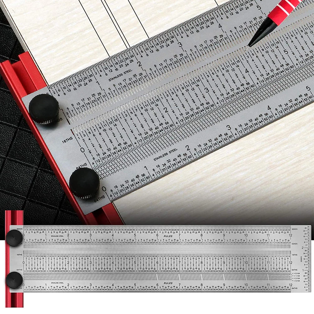 Ultra Precision Marking Ruler T Type Joiner Square Measure Woodworking Tool With Pen 180/200/300/400mm Measuring Instruments
Ultra Precision Marking Ruler T Type Joiner Square Measure Woodworking Tool With Pen 180/200/300/400mm Measuring Instruments