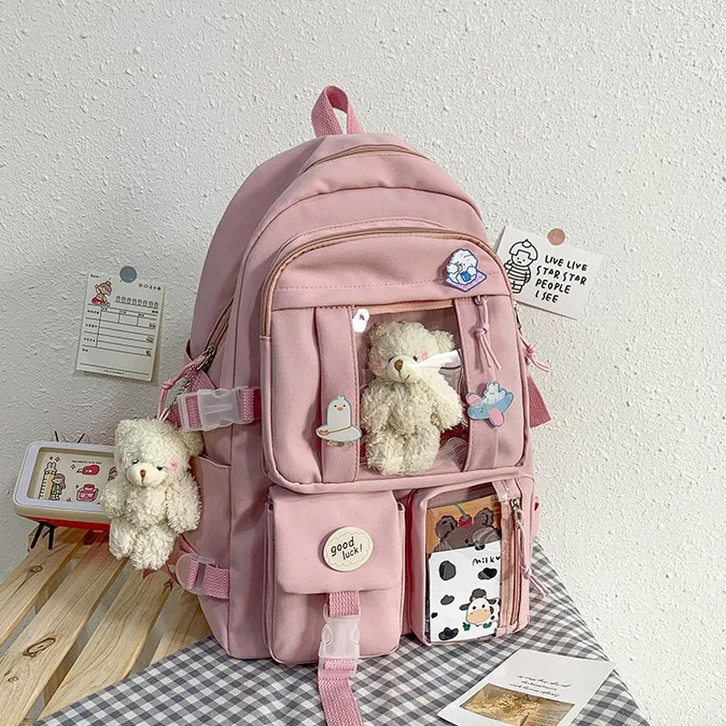 Solid Children's Backpack Nylon Large Capacity Schoolbags Portable Handbag Shoulder Bag For Teenager Girls Boys Harajuku
Solid Children's Backpack Nylon Large Capacity Schoolbags Portable Handbag Shoulder Bag For Teenager Girls Boys Harajuku