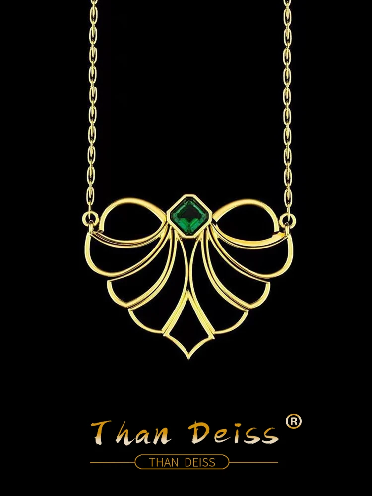 Original 18 Karat Gold Heart Pendant 925 Silver Necklace Female Collarbone Chain Simple Cold Wind Inlaid With Emerald Zirconia
Original 18 Karat Gold Heart Pendant 925 Silver Necklace Female Collarbone Chain Simple Cold Wind Inlaid With Emerald Zirconia