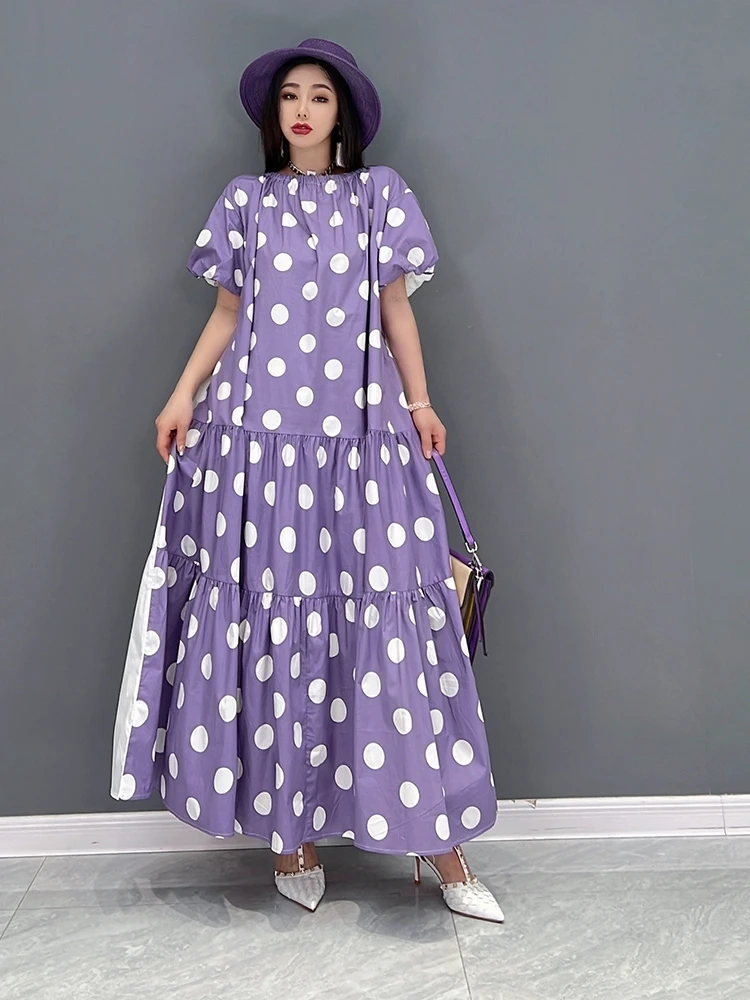 SuperAen 2022 Summer New Fashion Loose Wave Point Printing Casual Slim Oversized Casual A-LINE Dresses for Women
SuperAen 2022 Summer New Fashion Loose Wave Point Printing Casual Slim Oversized Casual A-LINE Dresses for Women