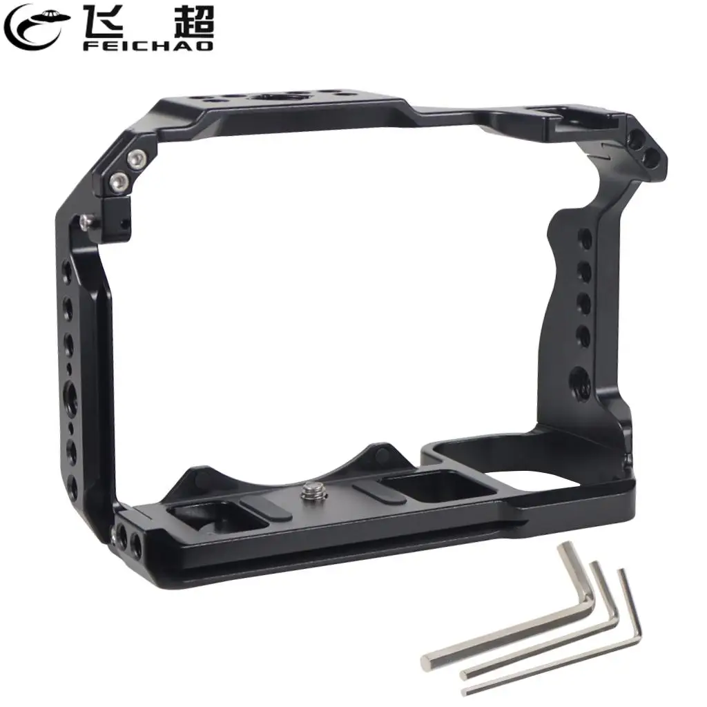 Camera Cage Rig 3/8" 1/4 Holes Cold Shoe Mount for Nikon Z5 Z6 Z6II Z7II DSLR Camera Protective Frame Arca-Swiss Tripod Holder
Camera Cage Rig 3/8" 1/4 Holes Cold Shoe Mount for Nikon Z5 Z6 Z6II Z7II DSLR Camera Protective Frame Arca-Swiss Tripod Holder