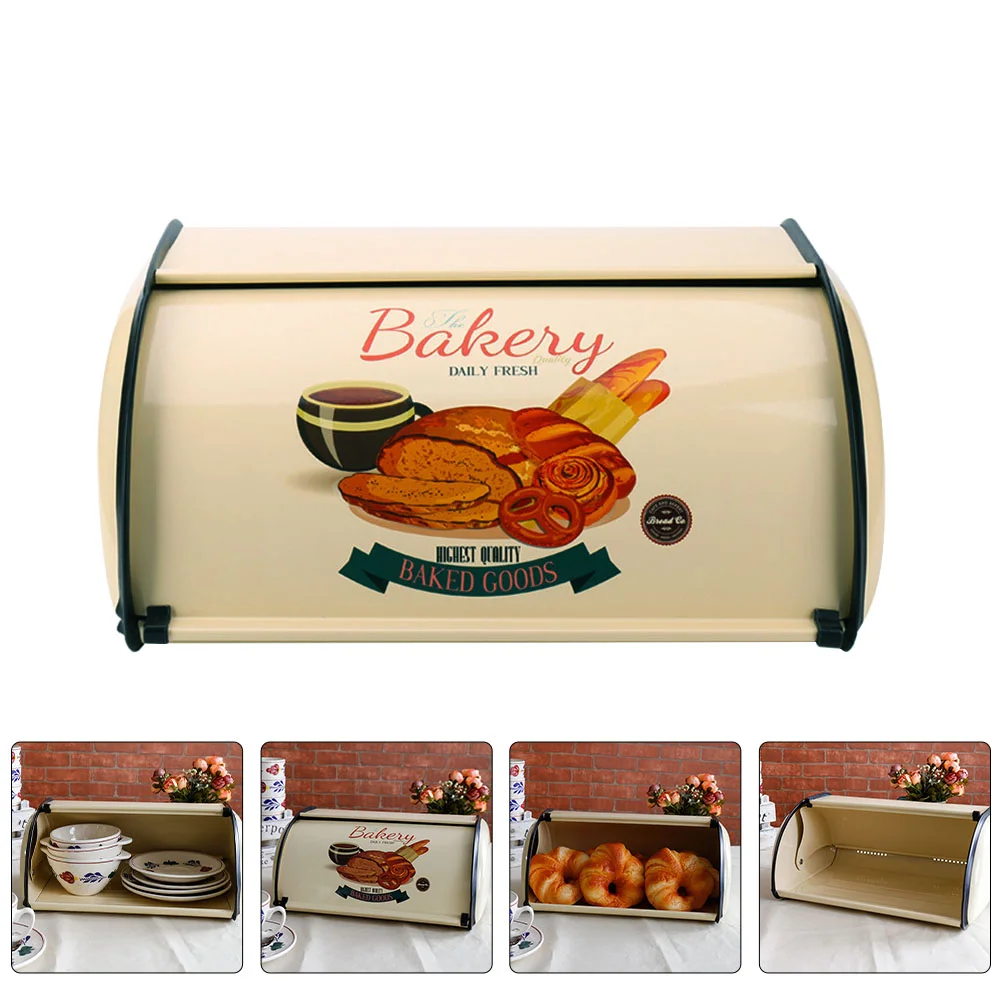 Bread Box Storage Kitchen Case Iron Snack Container Holder Keeperdonut Bagel Loaves Roll Pastriesart Home Farmhouse Small Bin
Bread Box Storage Kitchen Case Iron Snack Container Holder Keeperdonut Bagel Loaves Roll Pastriesart Home Farmhouse Small Bin