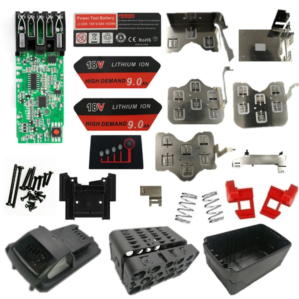 M18 Li-ion Battery Plastic Case PCB Charging Protection Circuit Board Shell For Milwaukee 18V Battery DIY
M18 Li-ion Battery Plastic Case PCB Charging Protection Circuit Board Shell For Milwaukee 18V Battery DIY