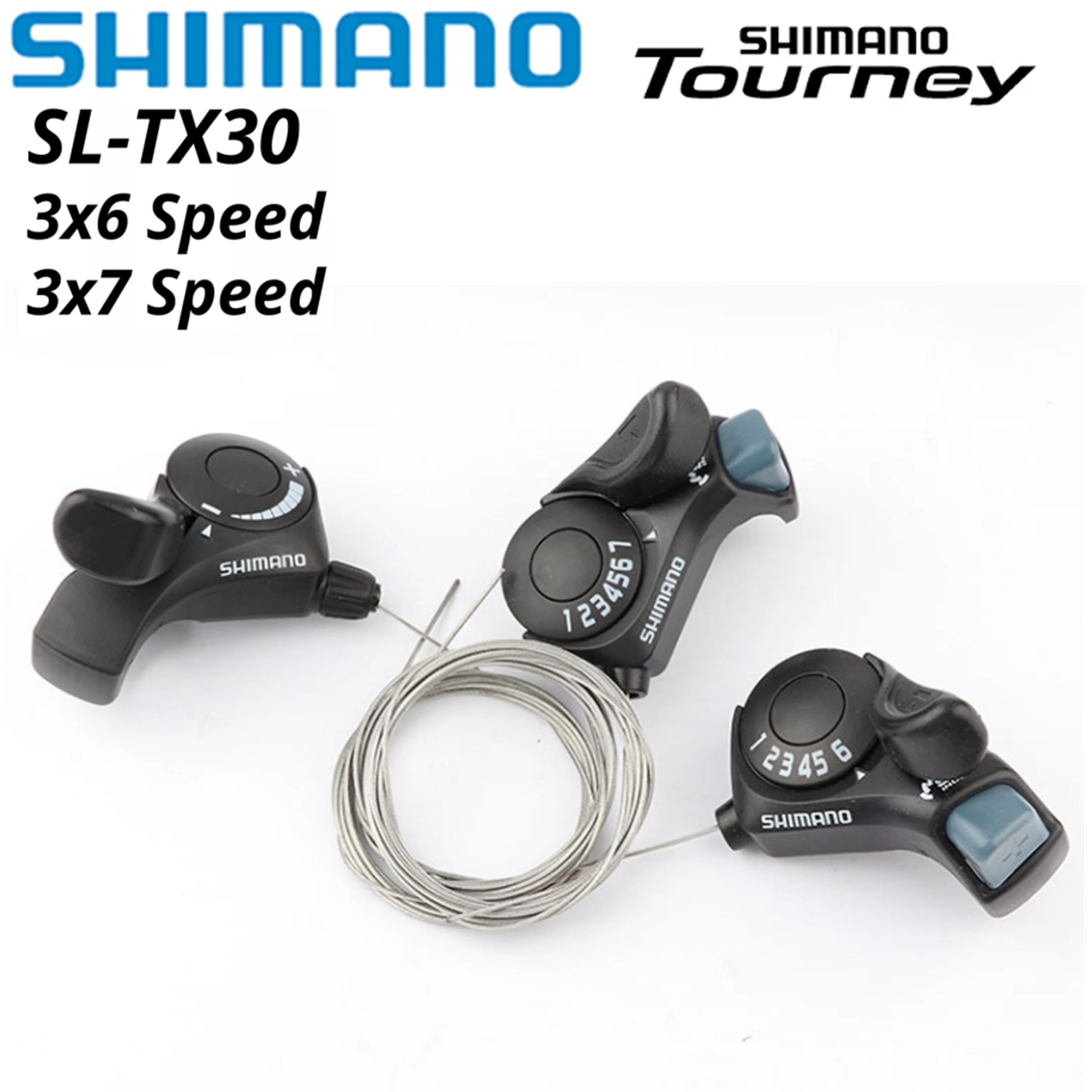 

Shimano Tourney SL TX30 Bicycle Shift Lever 6 7s 18 21 Speed tx30 shifters Inner gear cable included
