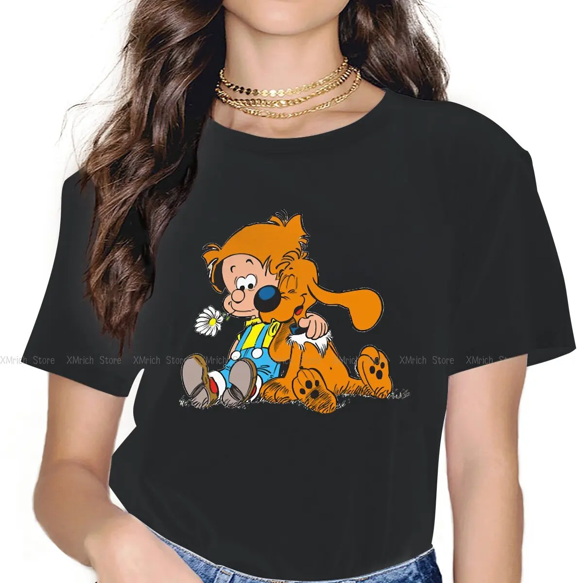 Billy and Buddy Women Shirts Gaston Lagaffe Comics Oversized T-shirt Harajuku Vintage Female Clothing
Billy and Buddy Women Shirts Gaston Lagaffe Comics Oversized T-shirt Harajuku Vintage Female Clothing