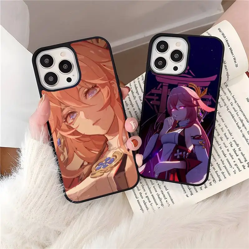Yae Miko Genshin Impact Phone Case For IPhone 11 13 12 Max Pro Mini 6 7 8 Plus X Xs XR SE2020 Hard Quality Silicone TPU Shell
Yae Miko Genshin Impact Phone Case For IPhone 11 13 12 Max Pro Mini 6 7 8 Plus X Xs XR SE2020 Hard Quality Silicone TPU Shell