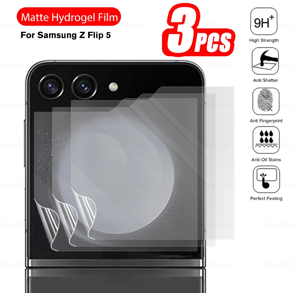 3Pcs Frosted Hydrogel Films For Samsung Galaxy Z Flip5 Flip 5 zflip5 5g 6.7'' Soft Back Anti-Fingerprin Matte Screen Protector
3Pcs Frosted Hydrogel Films For Samsung Galaxy Z Flip5 Flip 5 zflip5 5g 6.7'' Soft Back Anti-Fingerprin Matte Screen Protector