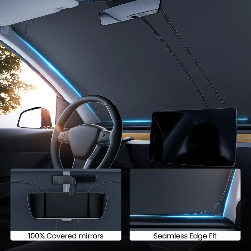 2025 для Tesla Model Y Juniper Model 3 Highland солнцезащитный козырек на лобовое стекло, складной теплоизоляционный автомобильный солнцезащитный козырек, аксессуар
2025 для Tesla Model Y Juniper Model 3 Highland солнцезащитный козырек на лобовое стекло, складной теплоизоляционный автомобильный солнцезащитный козырек, аксессуар