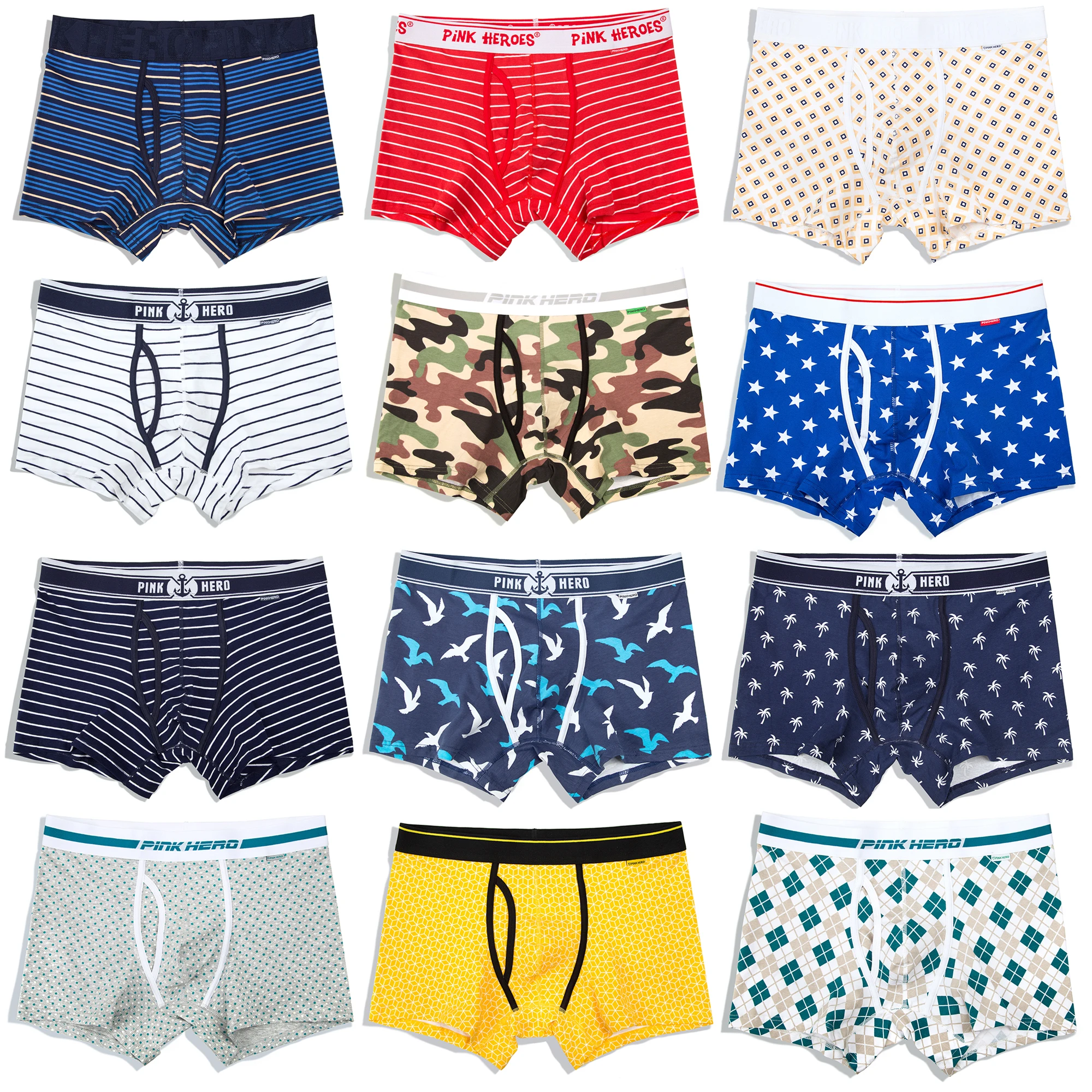 PINKHERO B Series Stylish Fun Patterns Male Underpants For Men, Comfy And Soft Cotton Underwear Boxer Briefs And Men's Panties
PINKHERO B Series Stylish Fun Patterns Male Underpants For Men, Comfy And Soft Cotton Underwear Boxer Briefs And Men's Panties