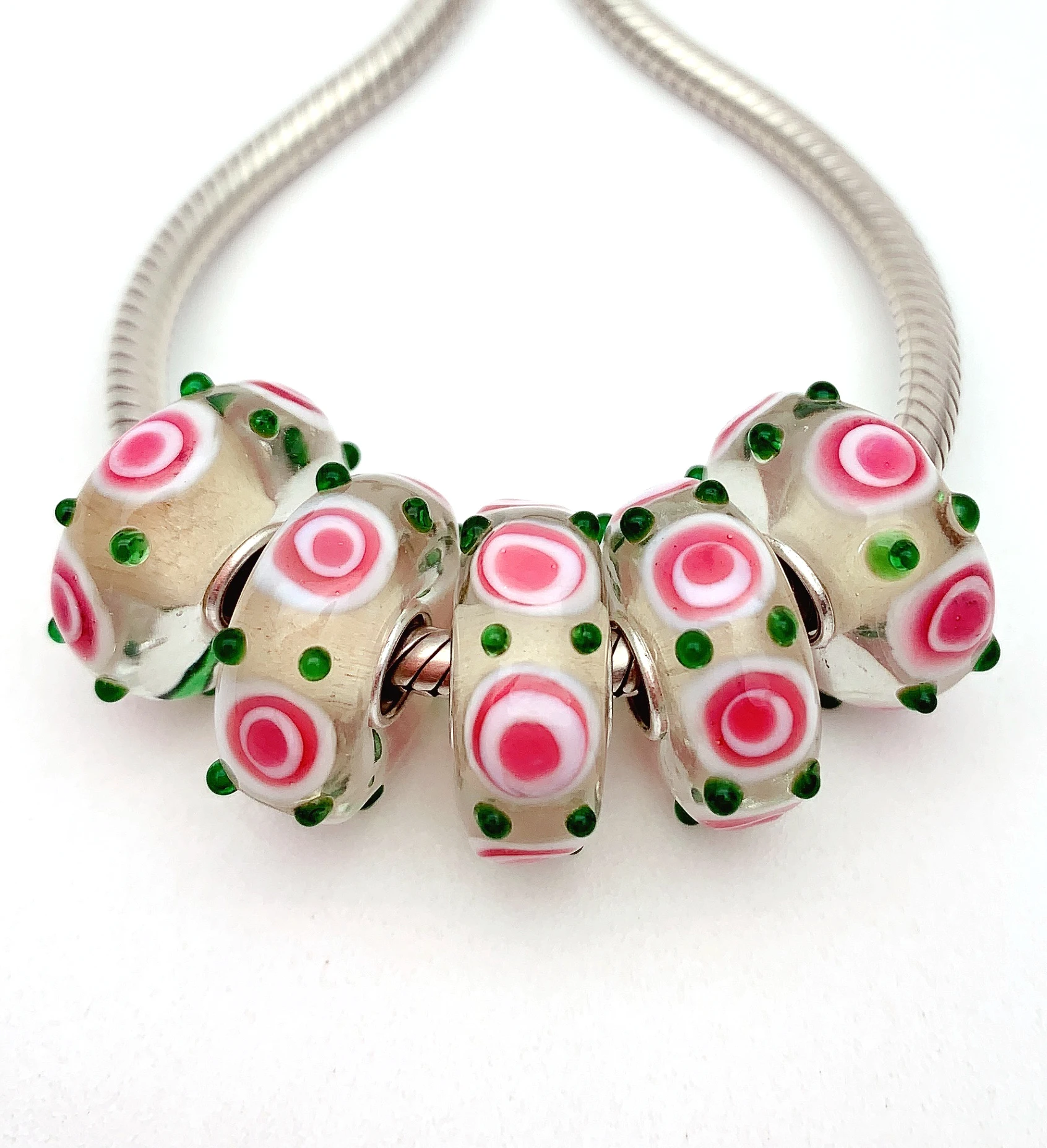 YG381 5X 100% Authenticity S925 Sterling Silver Beads Murano Glassbeads NEW Fit European Charms Bracelet Diy Jewelry Lampwork
YG381 5X 100% Authenticity S925 Sterling Silver Beads Murano Glassbeads NEW Fit European Charms Bracelet Diy Jewelry Lampwork