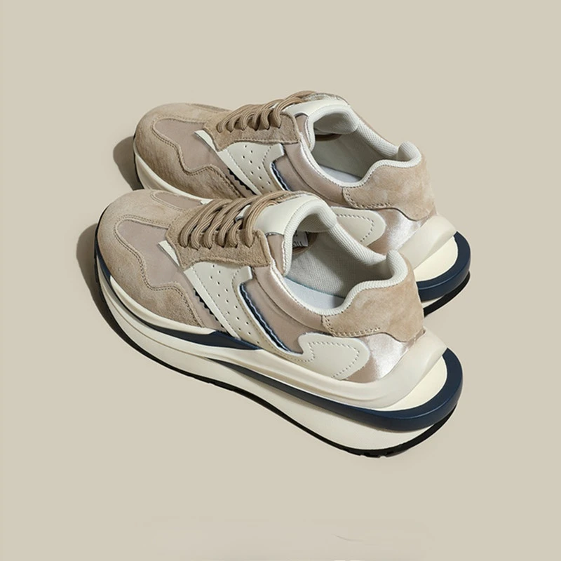 Waffle Sneakers Women Synthetic Leather Mixed Colors Lace-Up Platform Trainers Ladies Casual Shoes Handmade Women's Sneakers 
Waffle Sneakers Women Synthetic Leather Mixed Colors Lace-Up Platform Trainers Ladies Casual Shoes Handmade Women's Sneakers