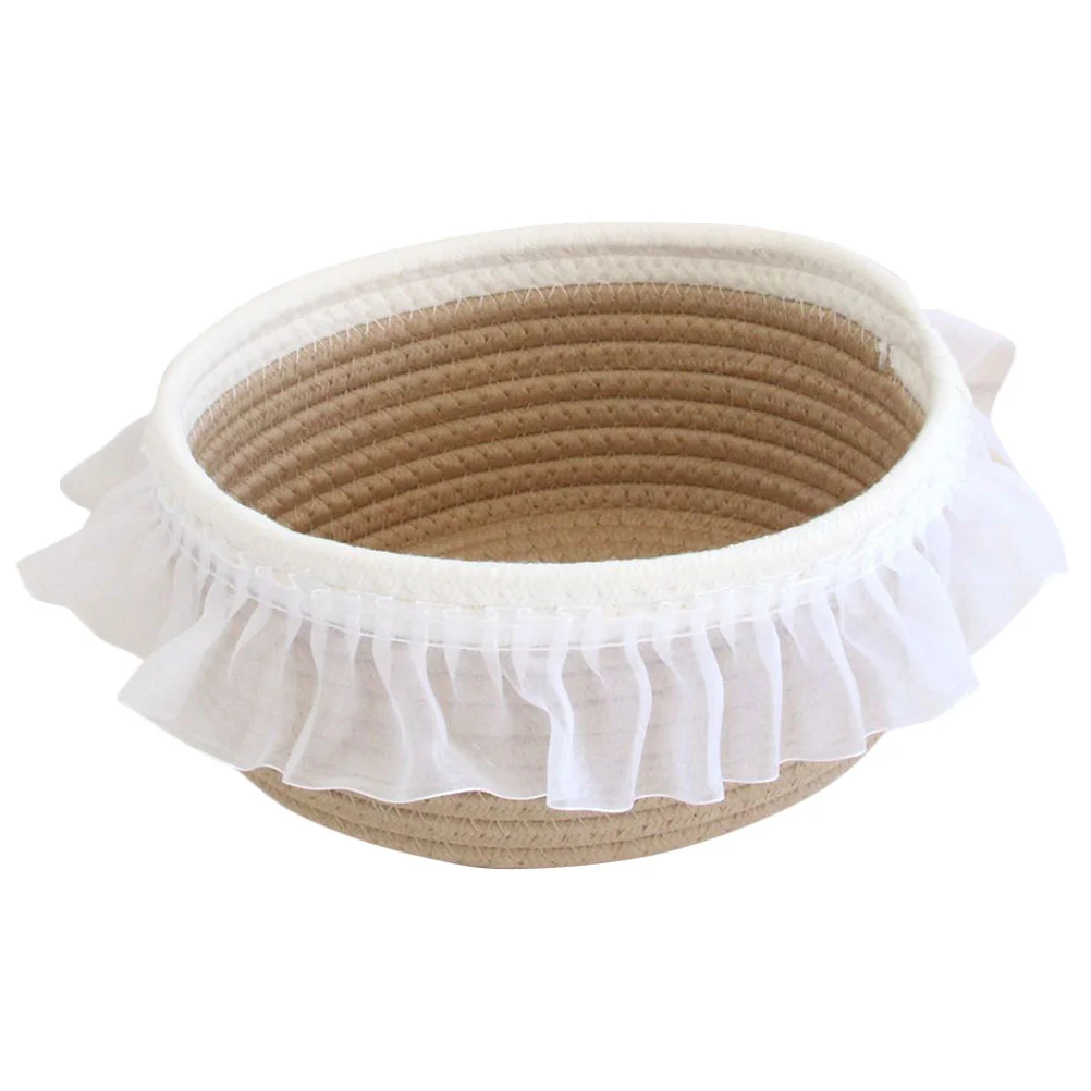 Basket Storage Woven Rope Cotton Bin Laundry Baskets Nursery Organizer Toy Desk Makeup Hand Wicker Weaving Baby Desktop Holder
Basket Storage Woven Rope Cotton Bin Laundry Baskets Nursery Organizer Toy Desk Makeup Hand Wicker Weaving Baby Desktop Holder