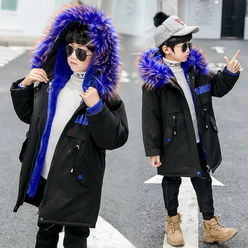 Children Boy Winter Warm Jacket New Fashion Plus Velvet Coat Kids Thicken Black Parka Teen Hooded Snowsuit Outerwear 8 10 12 14Y
Children Boy Winter Warm Jacket New Fashion Plus Velvet Coat Kids Thicken Black Parka Teen Hooded Snowsuit Outerwear 8 10 12 14Y