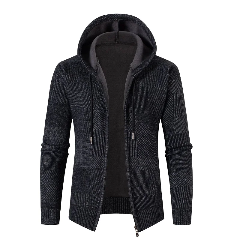 

2023 New Men's Sweaters fashion Winter Warm Hooded Sweatearcoat Men Causal Knitwear Sweatear Jackets Coats Men Knitted Cardigans