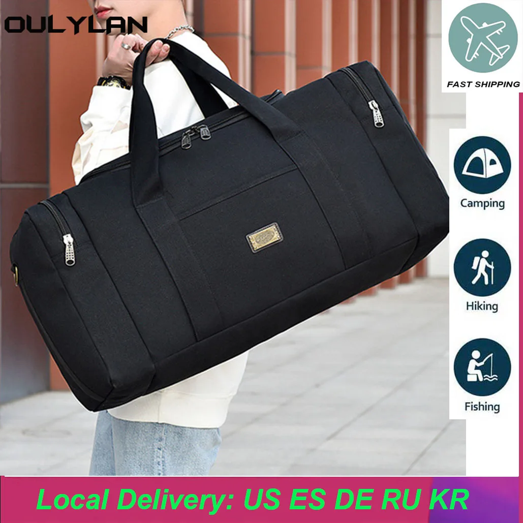 Men Women Canvas Bag Fashion Weekender Travel Luggage Bag Handbag Outdoor Duffel Backpack Large Capacity Clothing Storage Bags
Men Women Canvas Bag Fashion Weekender Travel Luggage Bag Handbag Outdoor Duffel Backpack Large Capacity Clothing Storage Bags