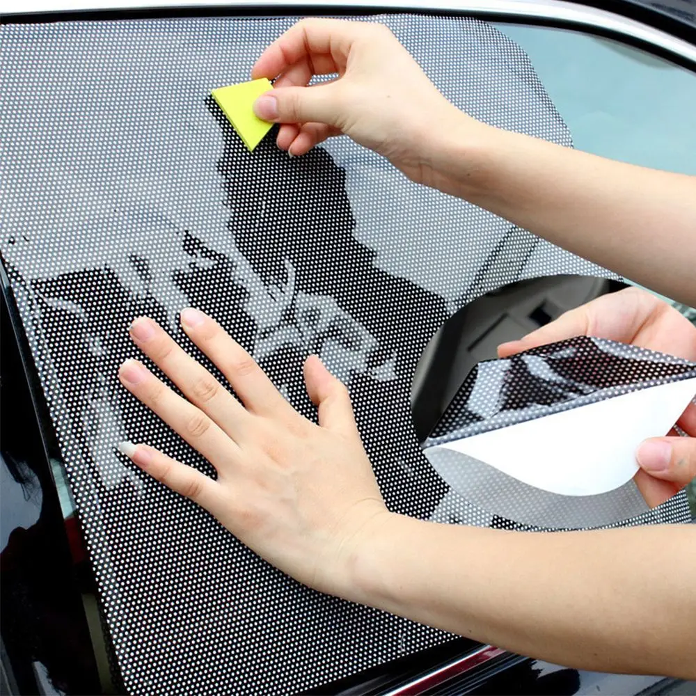 DIY Car Window Sunshades Sunscreen Film Sticker PVC Auto Sunscreen Stickers Cover Sun Shades Protection Sticker with Small Holes
DIY Car Window Sunshades Sunscreen Film Sticker PVC Auto Sunscreen Stickers Cover Sun Shades Protection Sticker with Small Holes