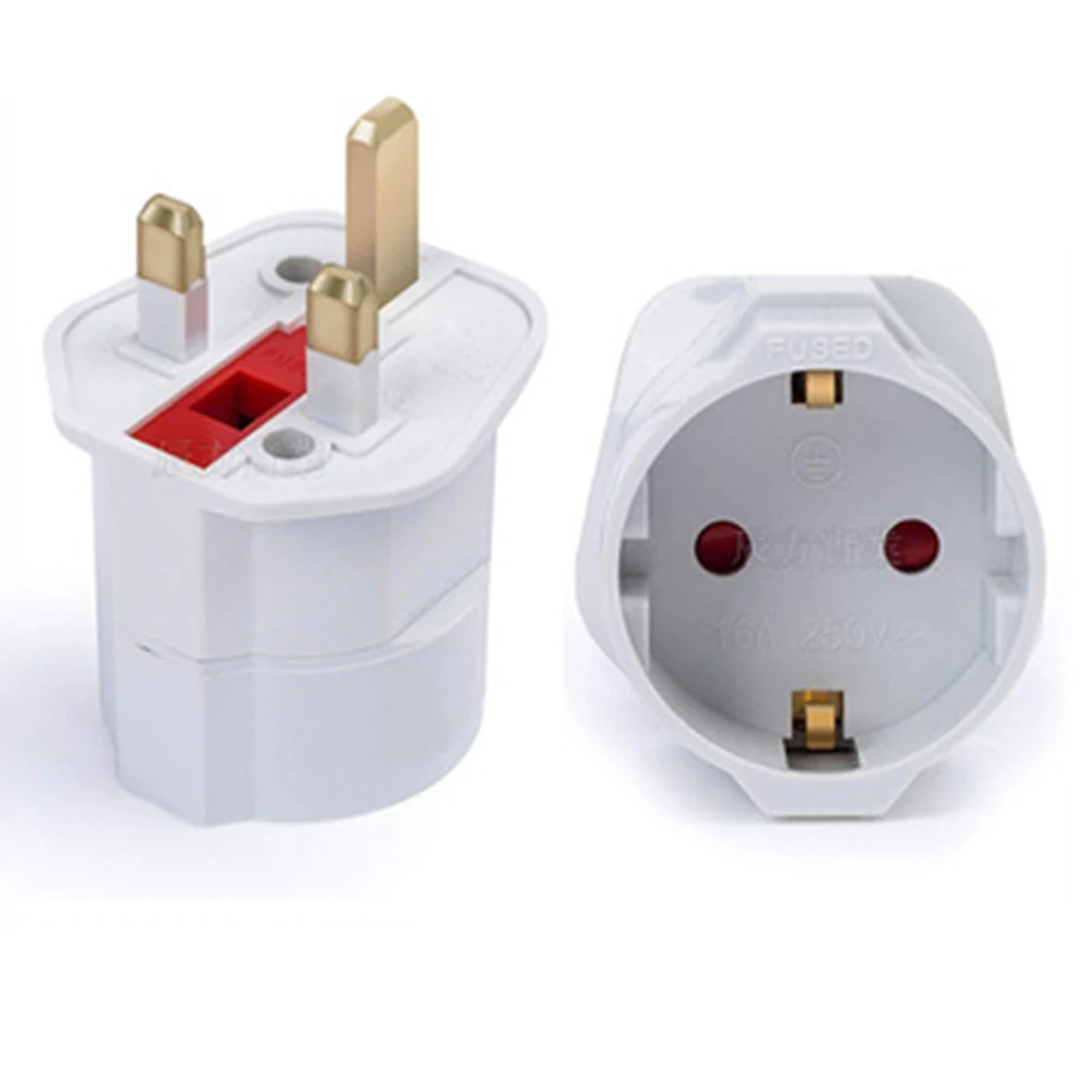 1pcs Multifunctional EU Euro 2 Pin To UK 3 Pin Plug AC Universal Adapters Travel Electrical Socket Converter High Quality
1pcs Multifunctional EU Euro 2 Pin To UK 3 Pin Plug AC Universal Adapters Travel Electrical Socket Converter High Quality
