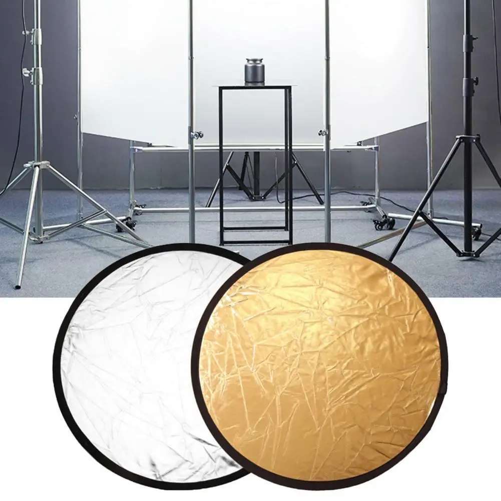Reflector Wear-resistant Lightweight Easy Carrying 60cm Photo Photography Reflective Board Photo Reflector for Studio
Reflector Wear-resistant Lightweight Easy Carrying 60cm Photo Photography Reflective Board Photo Reflector for Studio