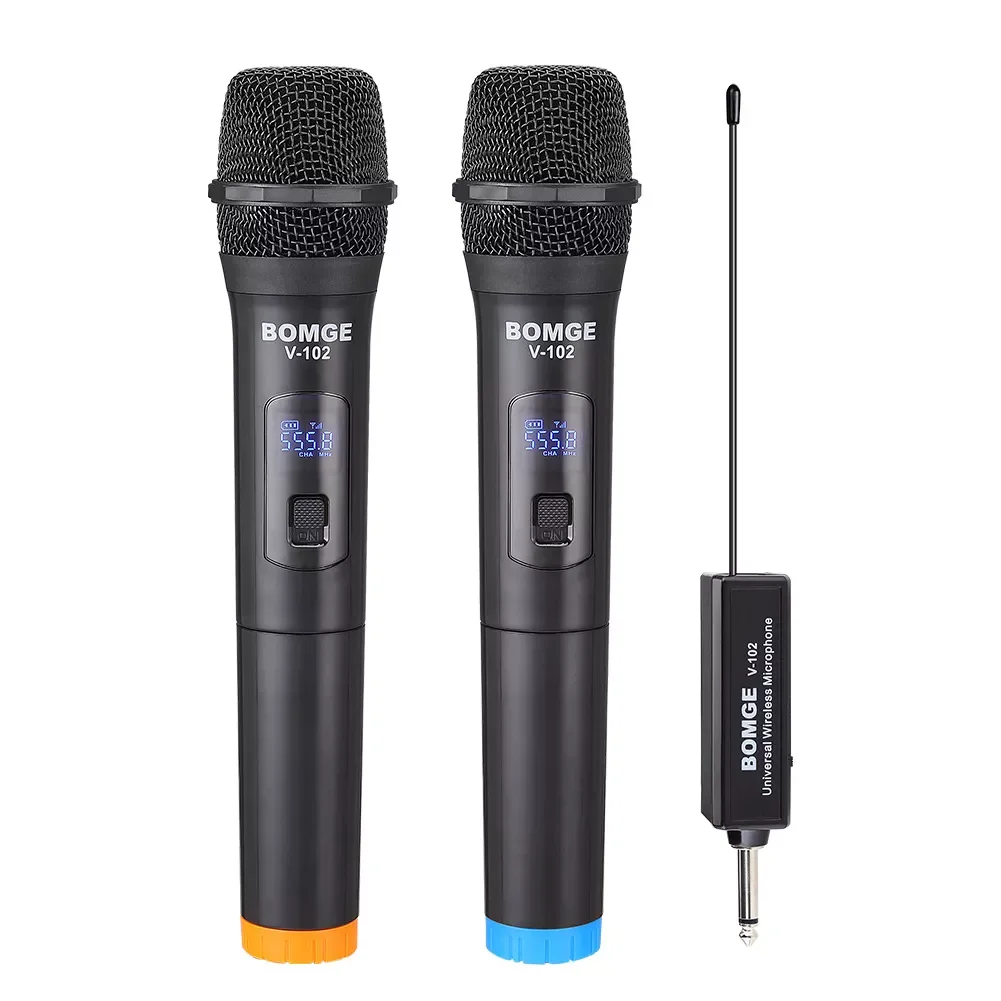 Wireless Microphone Universal VHF 3.5mm 6.35mm Handheld Mic Dynamic Megaphone with Receiver for Karaoke KTV Loudspeaker Speech
Wireless Microphone Universal VHF 3.5mm 6.35mm Handheld Mic Dynamic Megaphone with Receiver for Karaoke KTV Loudspeaker Speech