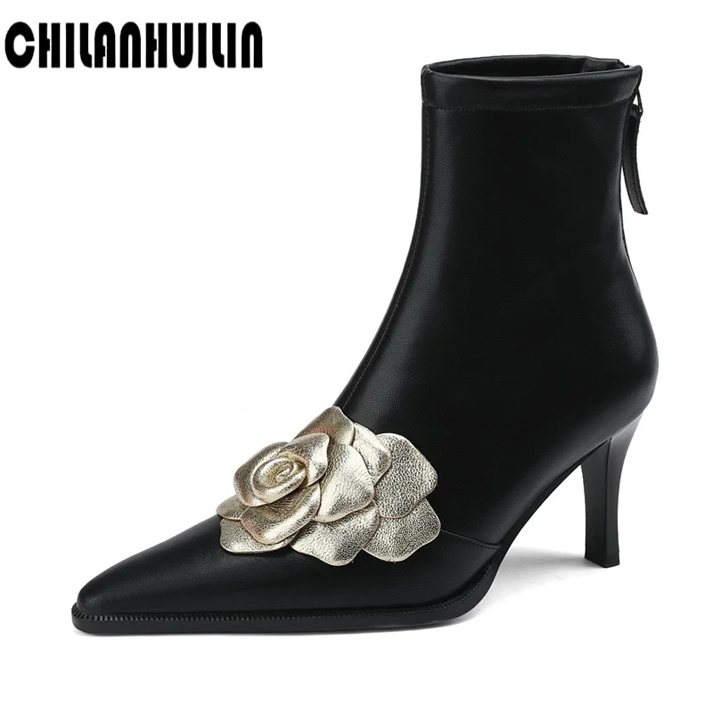 new brand design sexy ladies ankle boots zippers female outdoor dress heels shoes pointed toe flower fashion women modern boots
new brand design sexy ladies ankle boots zippers female outdoor dress heels shoes pointed toe flower fashion women modern boots