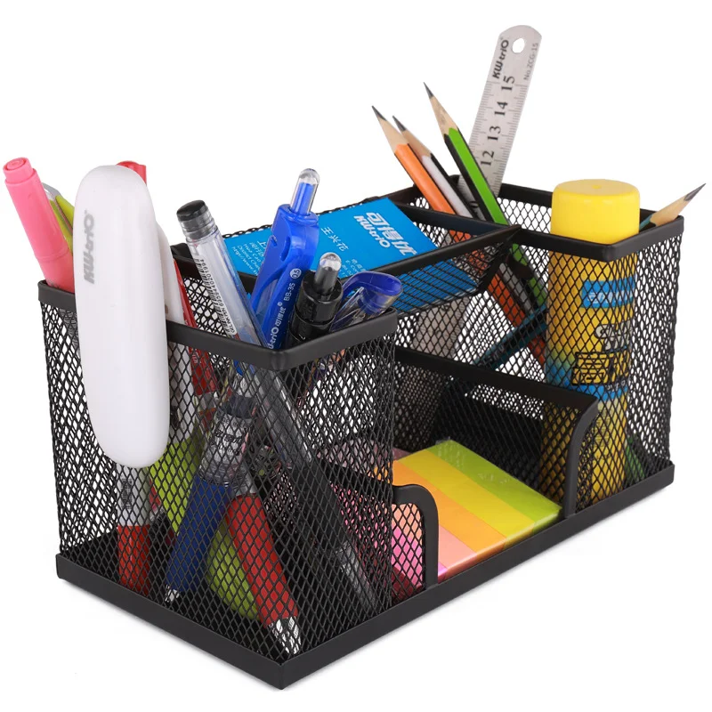 3 Grid Iron Desktop Pen Holder Storage Box Mesh Organizer Home Stationery Case Metal Material Mesh Design Stylish and Durable
3 Grid Iron Desktop Pen Holder Storage Box Mesh Organizer Home Stationery Case Metal Material Mesh Design Stylish and Durable