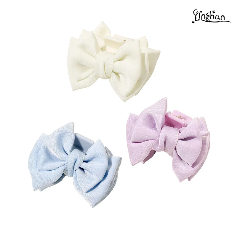 Lin Shan Spring And Summer Satin Bow Small Hair Claw Cute Princess Trumpet Bangs Clip Hair Accessories Drop Shipping Wholesale
Lin Shan Spring And Summer Satin Bow Small Hair Claw Cute Princess Trumpet Bangs Clip Hair Accessories Drop Shipping Wholesale