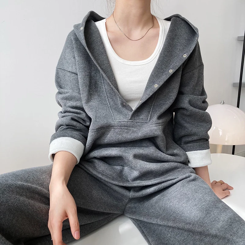 Two-piece Sets Women's Hoodies And Sweatpants 2022 Autumn New Hooded + Trousers Korean Fashion Casual Sports Solid Color Outfit
Two-piece Sets Women's Hoodies And Sweatpants 2022 Autumn New Hooded + Trousers Korean Fashion Casual Sports Solid Color Outfit