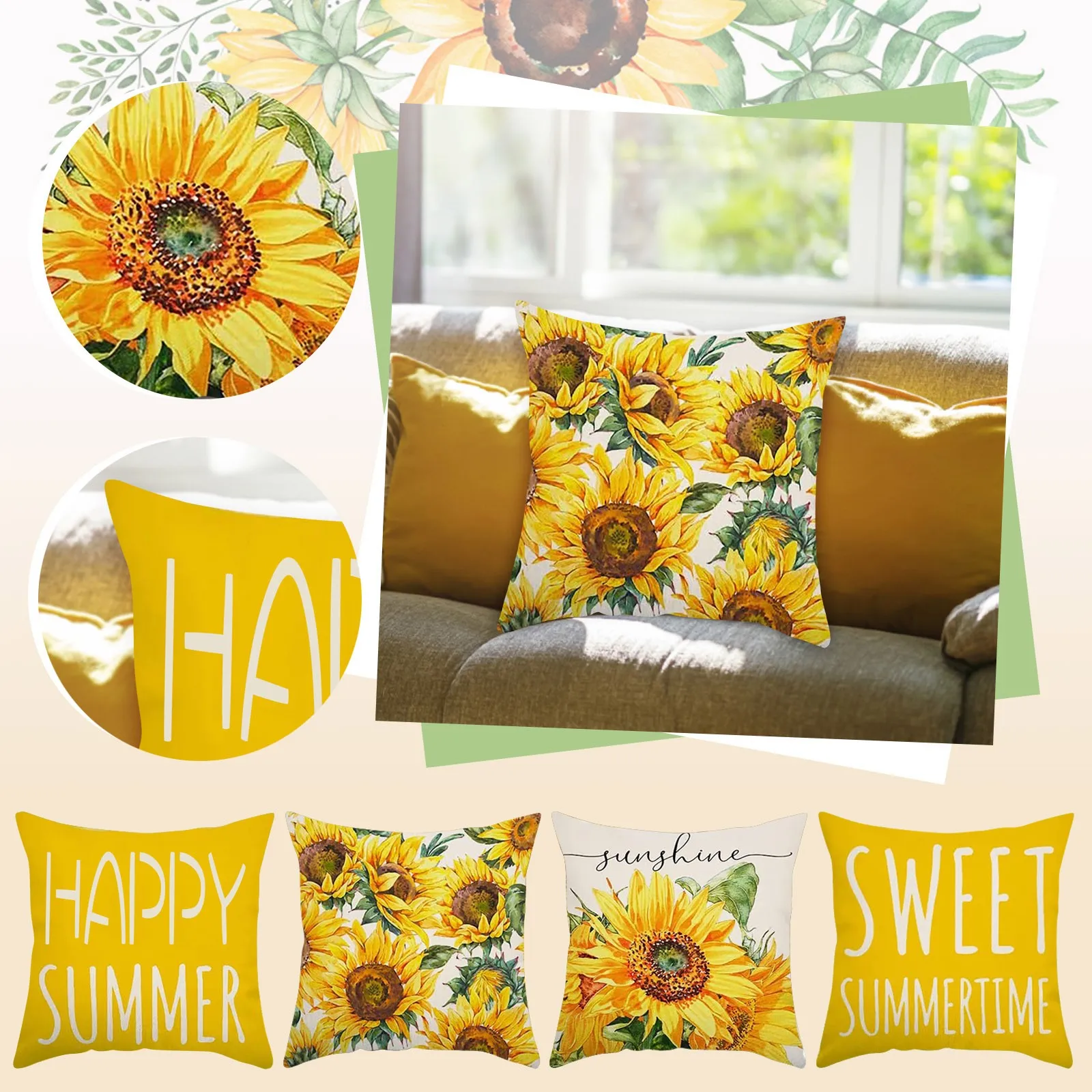 Длинная Белая Подушка, летний Подсолнух, домашний чехол для дивана, декоративная подушка, наволочка 
Длинная Белая Подушка, летний Подсолнух, домашний чехол для дивана, декоративная подушка, наволочка