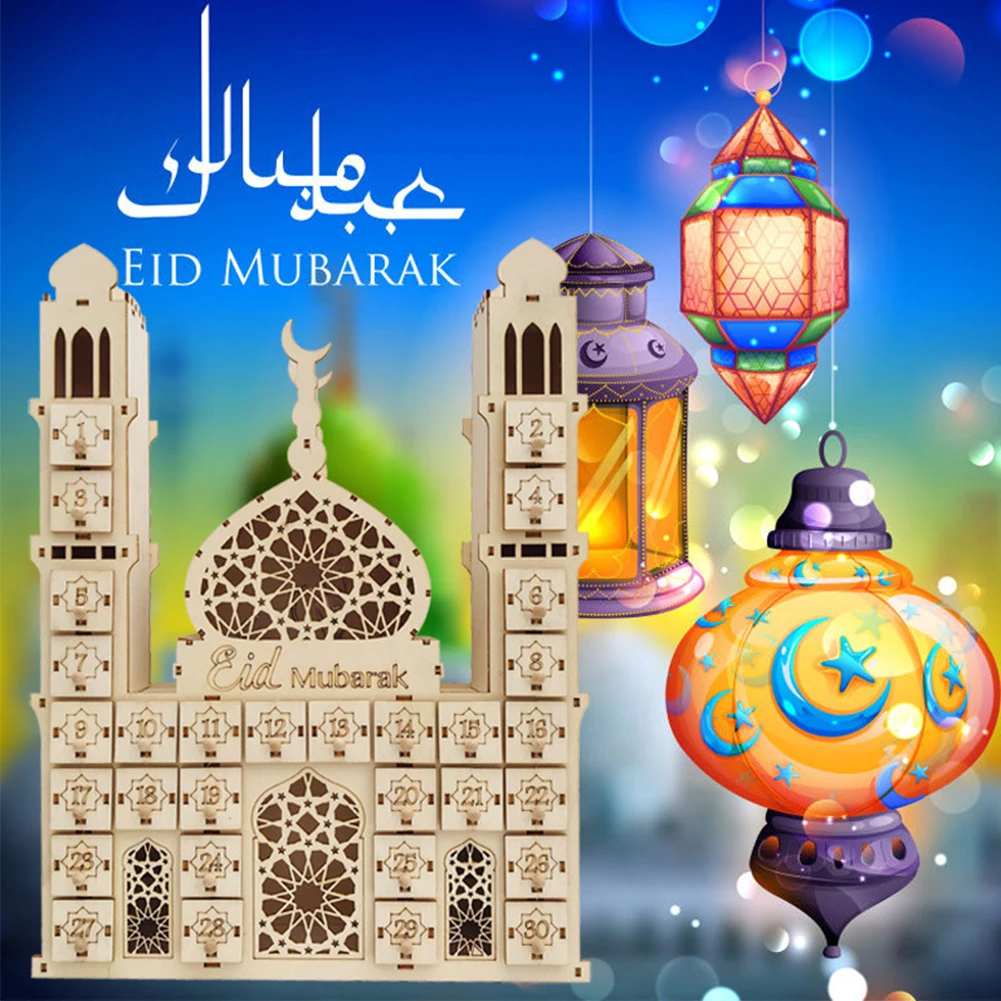 Ramadan Countdown Calendar DIY Wood Eid Mubarak Ornament Wooden Drawer Home Party Decor Crafts Specially designed for Muslim
Ramadan Countdown Calendar DIY Wood Eid Mubarak Ornament Wooden Drawer Home Party Decor Crafts Specially designed for Muslim