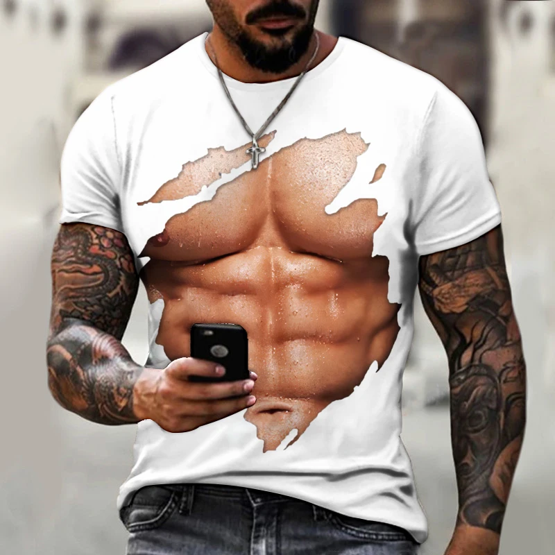 2022 Summer New Men's 3d Printed T-shirt Muscle Casual Tops Fashion Sports Oversized Loose Comfortable Trendy O-neck Shirt
2022 Summer New Men's 3d Printed T-shirt Muscle Casual Tops Fashion Sports Oversized Loose Comfortable Trendy O-neck Shirt