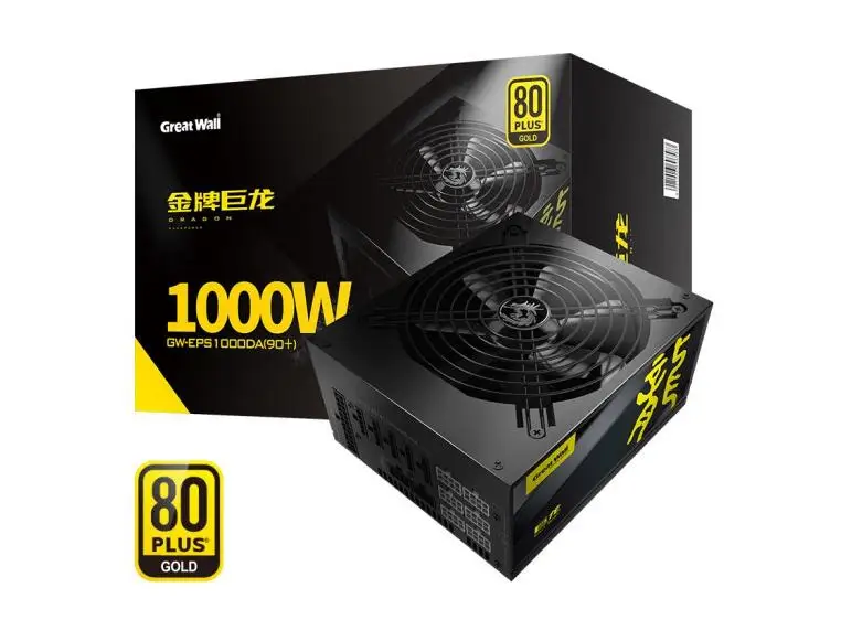 Great Wall Dragon GW-EPS1000DA 1000W 80PLUS Gold Certification Full Module Power Supply
Great Wall Dragon GW-EPS1000DA 1000W 80PLUS Gold Certification Full Module Power Supply