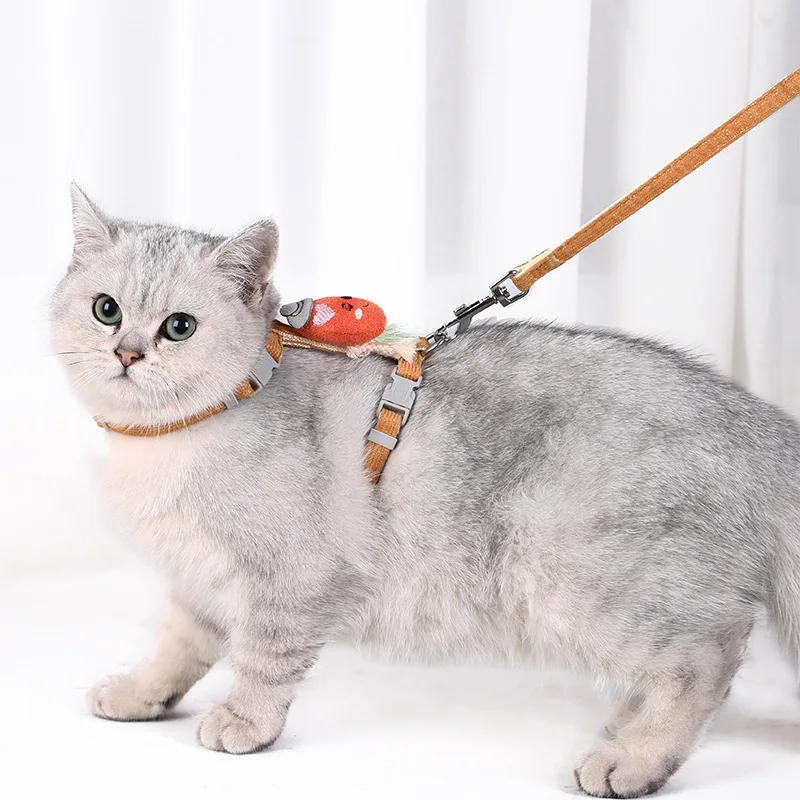 Cat Collar Adjustable Anti-Escape Cat Strap Cartoon Cute Lightweight Comfortable Breathable Soft Pet Leash Set Chest Strap
Cat Collar Adjustable Anti-Escape Cat Strap Cartoon Cute Lightweight Comfortable Breathable Soft Pet Leash Set Chest Strap