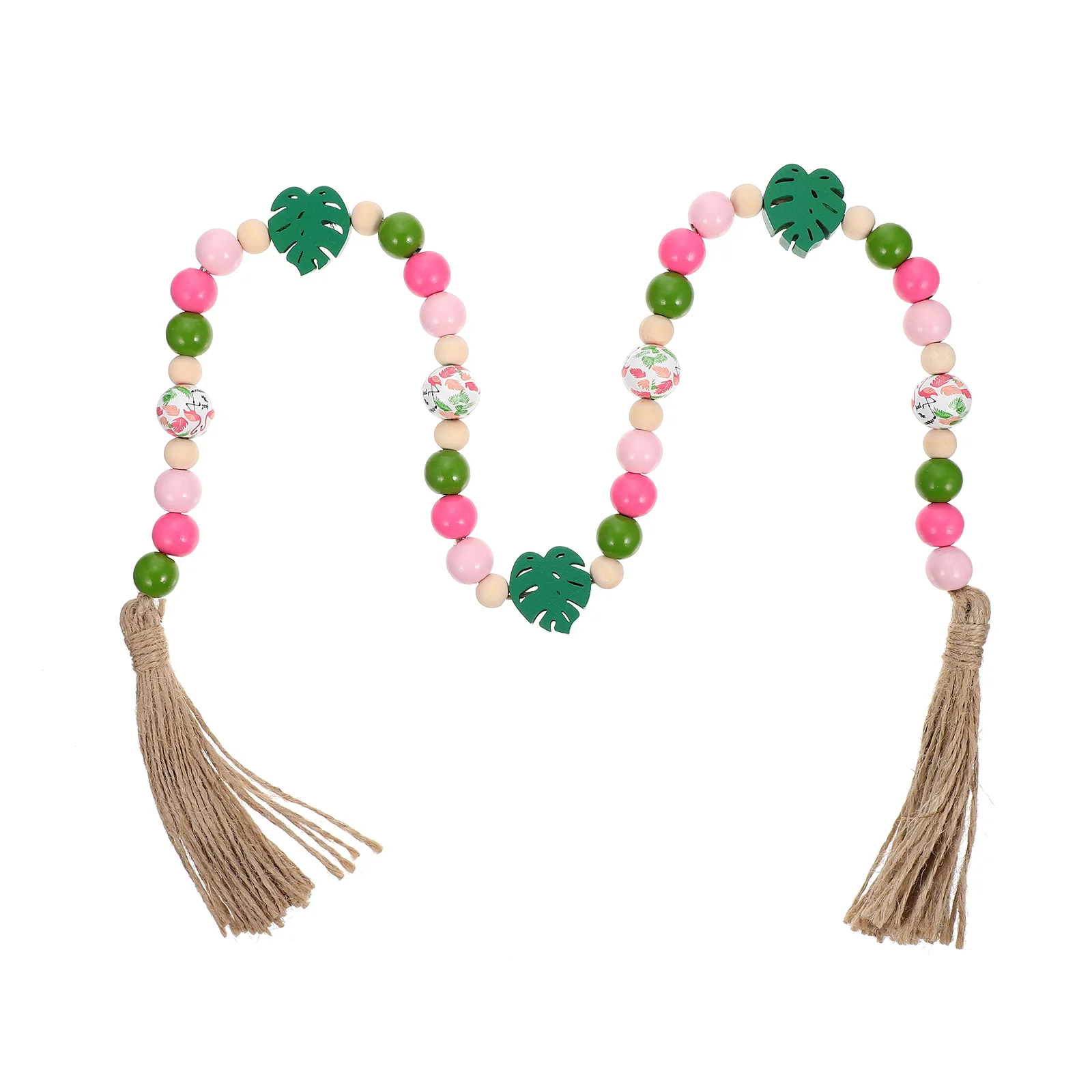Home Accents Decor Flamingo Wooden Bead String Tassel Beaded Beads Garland Hanging Ornament Summer 90CM Wall Adornment Pendant 
Home Accents Decor Flamingo Wooden Bead String Tassel Beaded Beads Garland Hanging Ornament Summer 90CM Wall Adornment Pendant