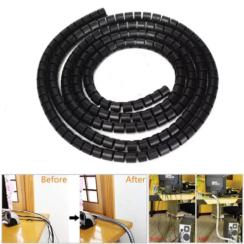 1m 10/25mm Cable Spiral Wrap Tidy Cord Wire Banding Loom Storage Organizer PC TV Wire Winding Tube Wire Sleeves
1m 10/25mm Cable Spiral Wrap Tidy Cord Wire Banding Loom Storage Organizer PC TV Wire Winding Tube Wire Sleeves