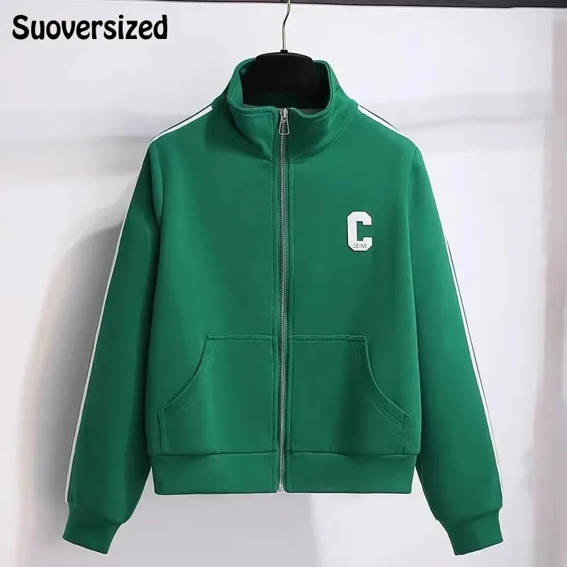 Oversized Spliced Letter Loose Bassball Jackets Long Sleeve High Street Outwear Cardigan Top Women's Casual Korean Short Coats
Oversized Spliced Letter Loose Bassball Jackets Long Sleeve High Street Outwear Cardigan Top Women's Casual Korean Short Coats