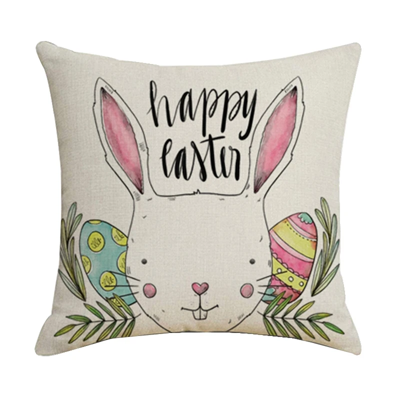 Decor Pillowcase Happy Easter Bunny Sofa Cushion Cover Decoration Home Eggs Easter Linen Pillow Case Gift 45X45cm
Decor Pillowcase Happy Easter Bunny Sofa Cushion Cover Decoration Home Eggs Easter Linen Pillow Case Gift 45X45cm