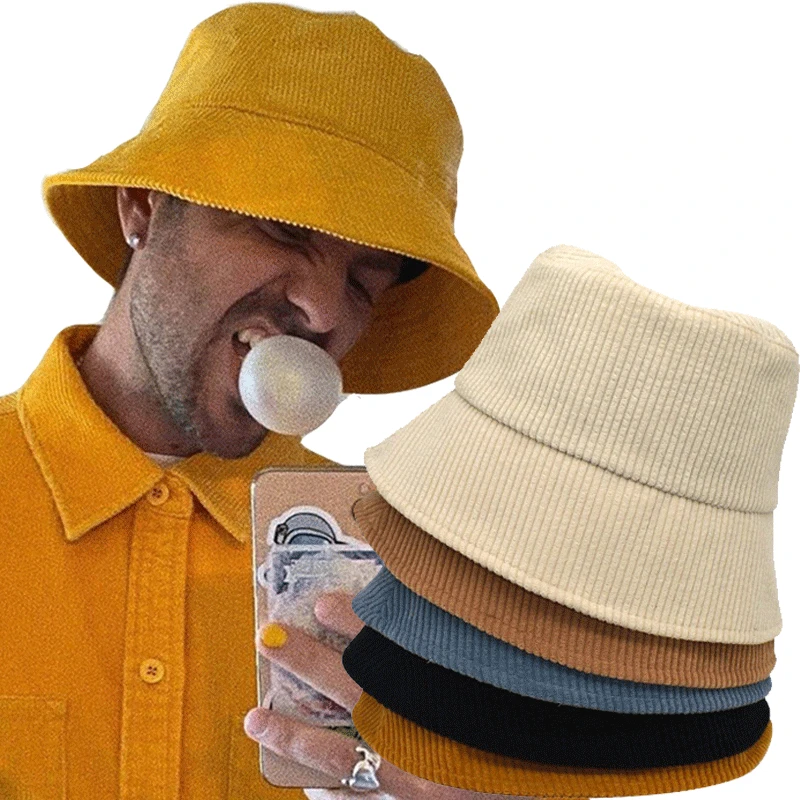 New Unisex Corduroy Bucket Hat Women Autumn Winter Warm Men Pure Color Sunbonnet Fedoras Outdoor Fisherman Hat Beach Cap
New Unisex Corduroy Bucket Hat Women Autumn Winter Warm Men Pure Color Sunbonnet Fedoras Outdoor Fisherman Hat Beach Cap