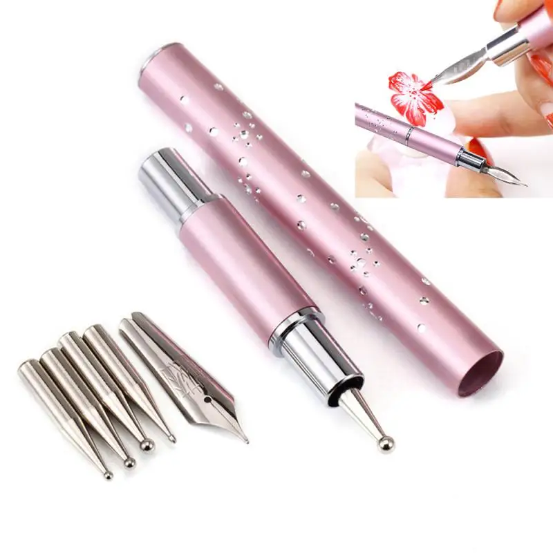 5 In1 Nail Art Dotting Pen Tool Nail Art Liner Brush For Nails Designs Painting Rhinestones Stainless Steel Dotting Tools Set
5 In1 Nail Art Dotting Pen Tool Nail Art Liner Brush For Nails Designs Painting Rhinestones Stainless Steel Dotting Tools Set