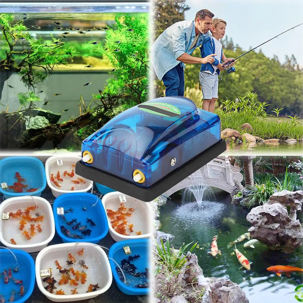 Aquarium Air Pump Energy Saving Adjustable Gas Volume Mute Air Flow Oxygen Pump for Fish Fish Tank Aquarium Accessories
Aquarium Air Pump Energy Saving Adjustable Gas Volume Mute Air Flow Oxygen Pump for Fish Fish Tank Aquarium Accessories