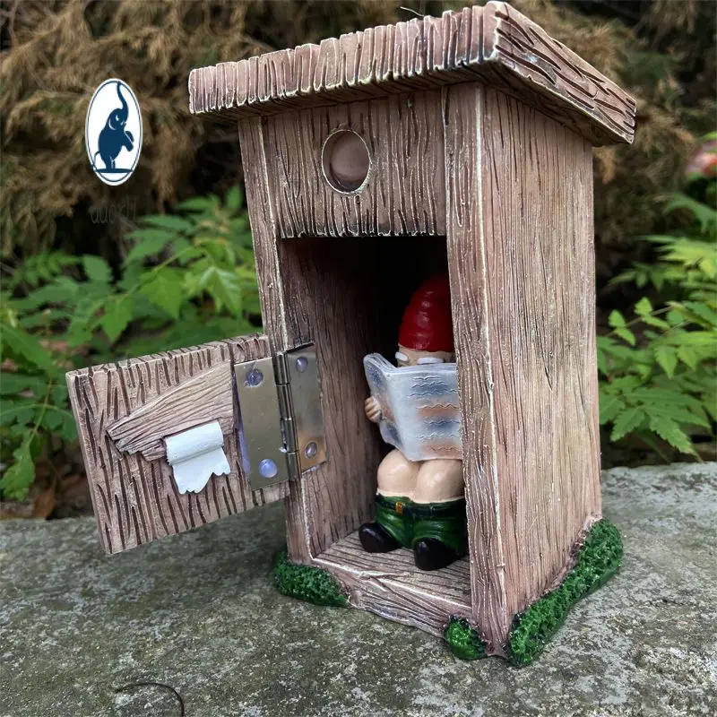 Dwarf Resin Reading Newspaper In Toilet Not Close Door Crafts Display Mold Fun Figurine Statue Garden Flowerpot Ornaments 
Dwarf Resin Reading Newspaper In Toilet Not Close Door Crafts Display Mold Fun Figurine Statue Garden Flowerpot Ornaments
