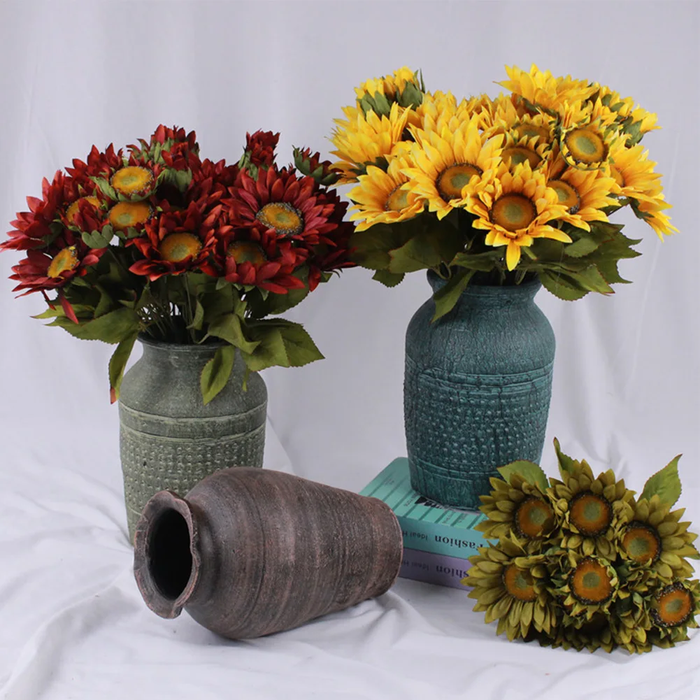 Sunflower Artificial Flowers 13 Heads Fake Sunflowers Plastic Silk Flower Flower Arrangement Wedding Party Garden Home Decor
Sunflower Artificial Flowers 13 Heads Fake Sunflowers Plastic Silk Flower Flower Arrangement Wedding Party Garden Home Decor