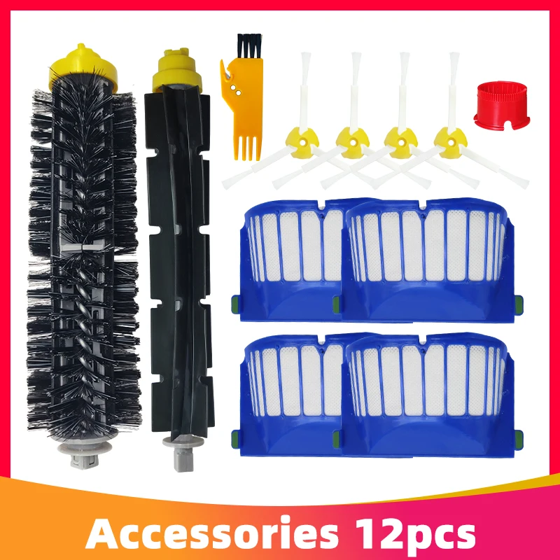 Main Brush Side Brushes Hepa Filter For IRobot Roomba 600 Series 615 664 671 690 691 694 650 660 685 Robotic Vacuum Cleaner
Main Brush Side Brushes Hepa Filter For IRobot Roomba 600 Series 615 664 671 690 691 694 650 660 685 Robotic Vacuum Cleaner