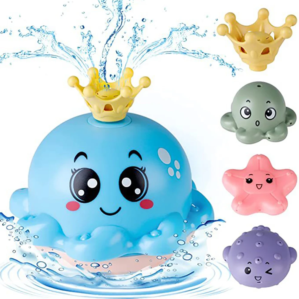 Luminous Toddlers Bathtub Toy Animal Cute Cartoon Octopus Water Sprinkler Toy Swimming Pool Children Induction with 4 Sprinklers
Luminous Toddlers Bathtub Toy Animal Cute Cartoon Octopus Water Sprinkler Toy Swimming Pool Children Induction with 4 Sprinklers