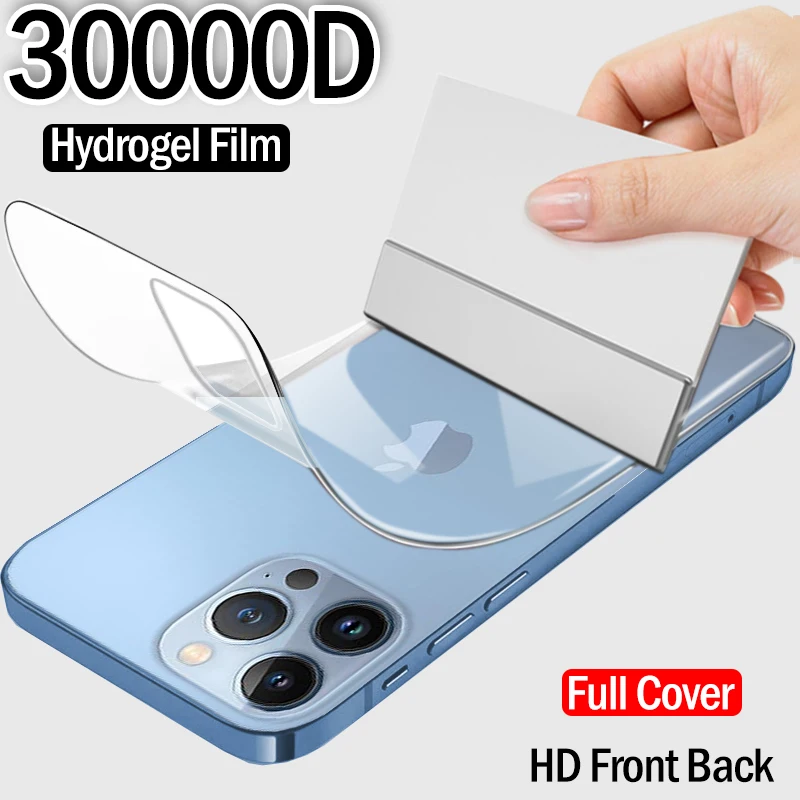 30000D Front Back Full Cover Screen Protector For iPhone 13 12 11 Pro Max Hydrogel Film 7 8 6 6S Plus X XR XS Max 13 Not Glass
30000D Front Back Full Cover Screen Protector For iPhone 13 12 11 Pro Max Hydrogel Film 7 8 6 6S Plus X XR XS Max 13 Not Glass