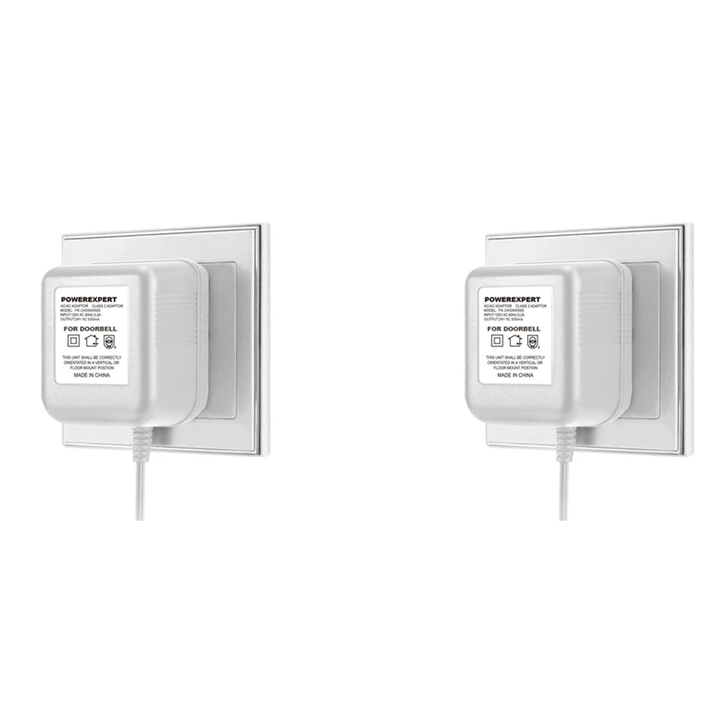 2X 24V 500MA Video Doorbell Transformer 8 Meter Cable Camera Power Supply Adapter Charger For IP Intercom Ring(UK Plug)
2X 24V 500MA Video Doorbell Transformer 8 Meter Cable Camera Power Supply Adapter Charger For IP Intercom Ring(UK Plug)